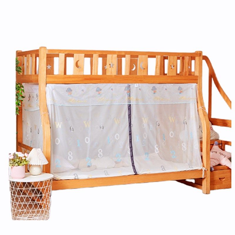 特密家用梯形子母j床1.2m下铺专用蚊帐儿童双层高低1.5米不挡书架,床上用品,蚊帐,淘宝优惠券,粉丝福利购,淘宝优惠卷