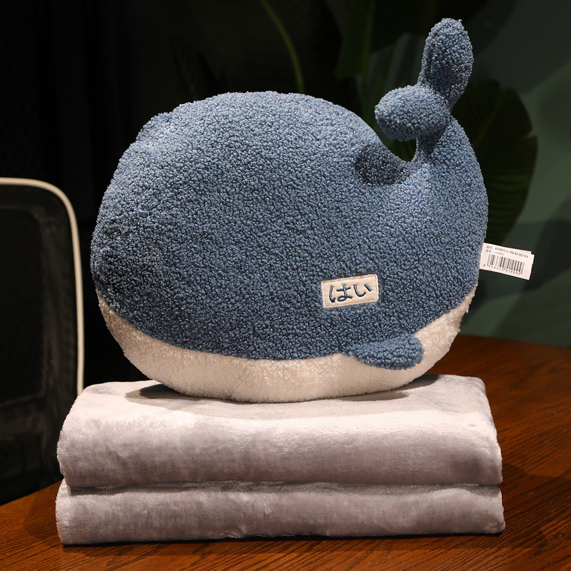 抱枕被子两用床h头二合一午睡毯子靠垫枕头空调被办公室睡觉趴枕