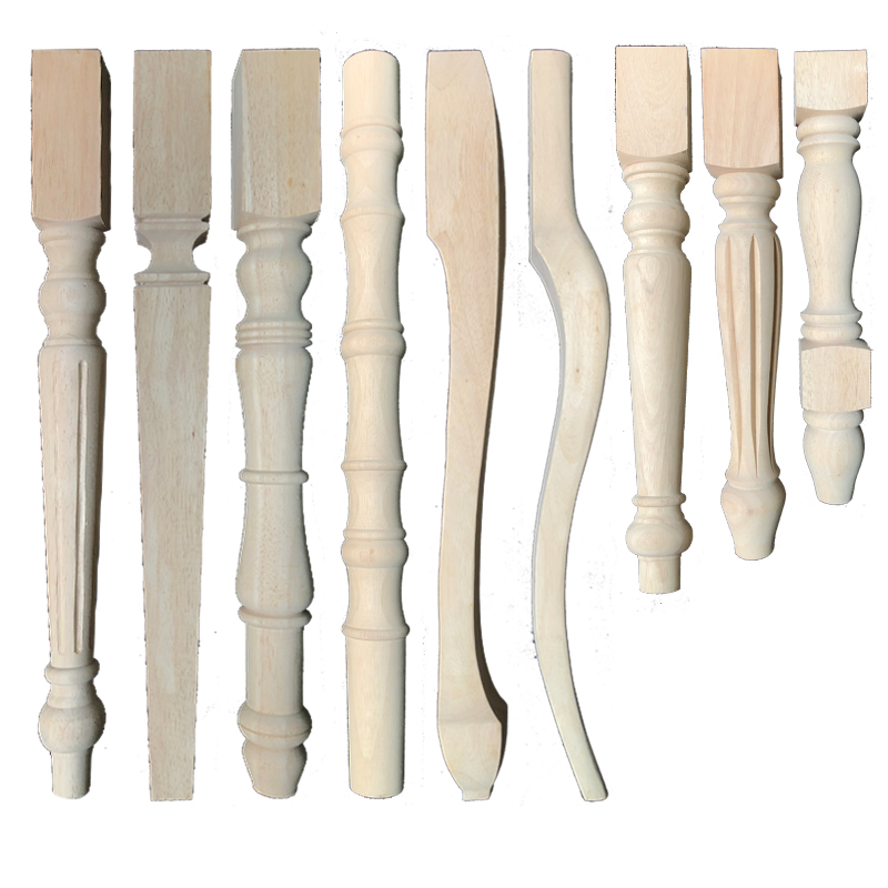 实木家具脚餐椅脚餐桌脚欧式w桌腿化妆柜脚凳脚中式木雕脚东阳木