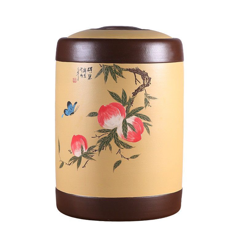 紫砂茶叶罐大号30茶饼装u家用普洱特大码茶叶缸密封储存散茶桶宜
