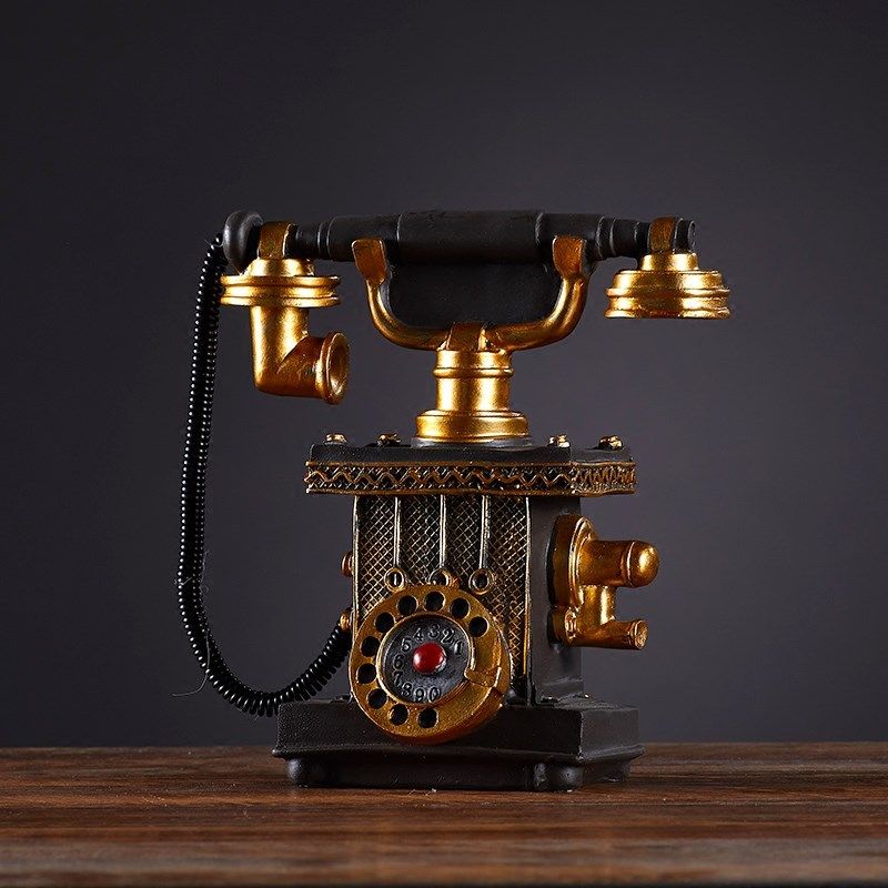 复古怀旧老式电话机创意美式家居摆D设电视柜咖啡厅卧室装饰品摆,家居饰品,装饰摆件,淘宝优惠券,粉丝福利购,淘宝优惠卷