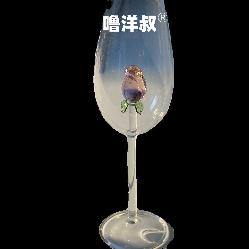 香槟红酒杯e新婚礼物无铅水晶高脚杯子高颜值 杯结婚礼物法式中古