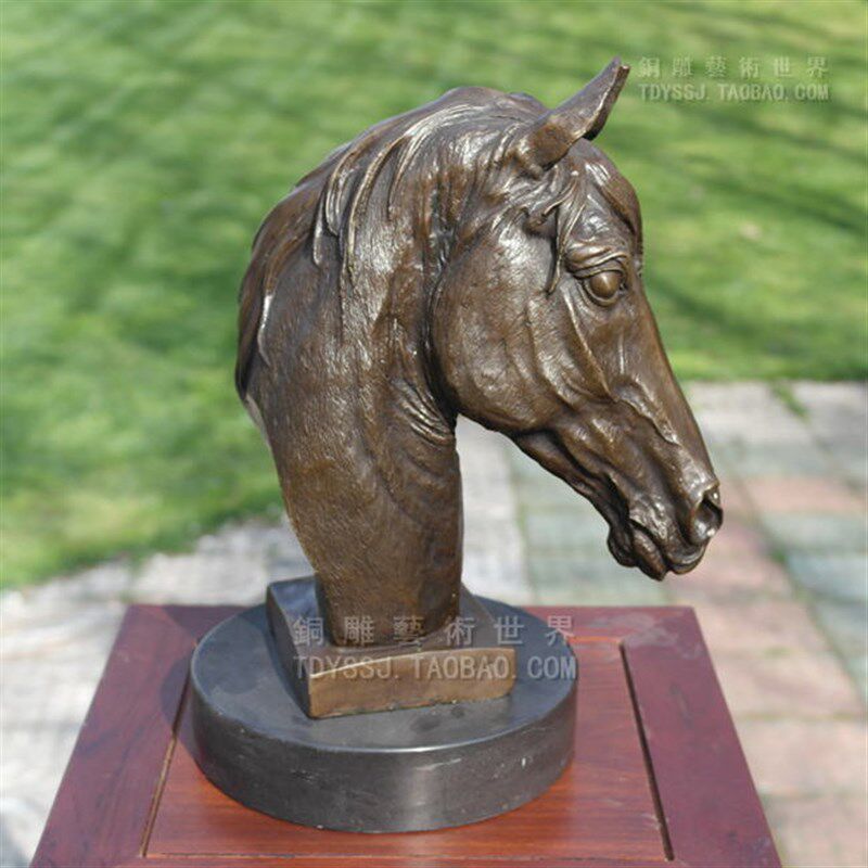 马首马头铜雕塑艺术品工艺品摆件马到成功生肖R家居饰品礼品铜像