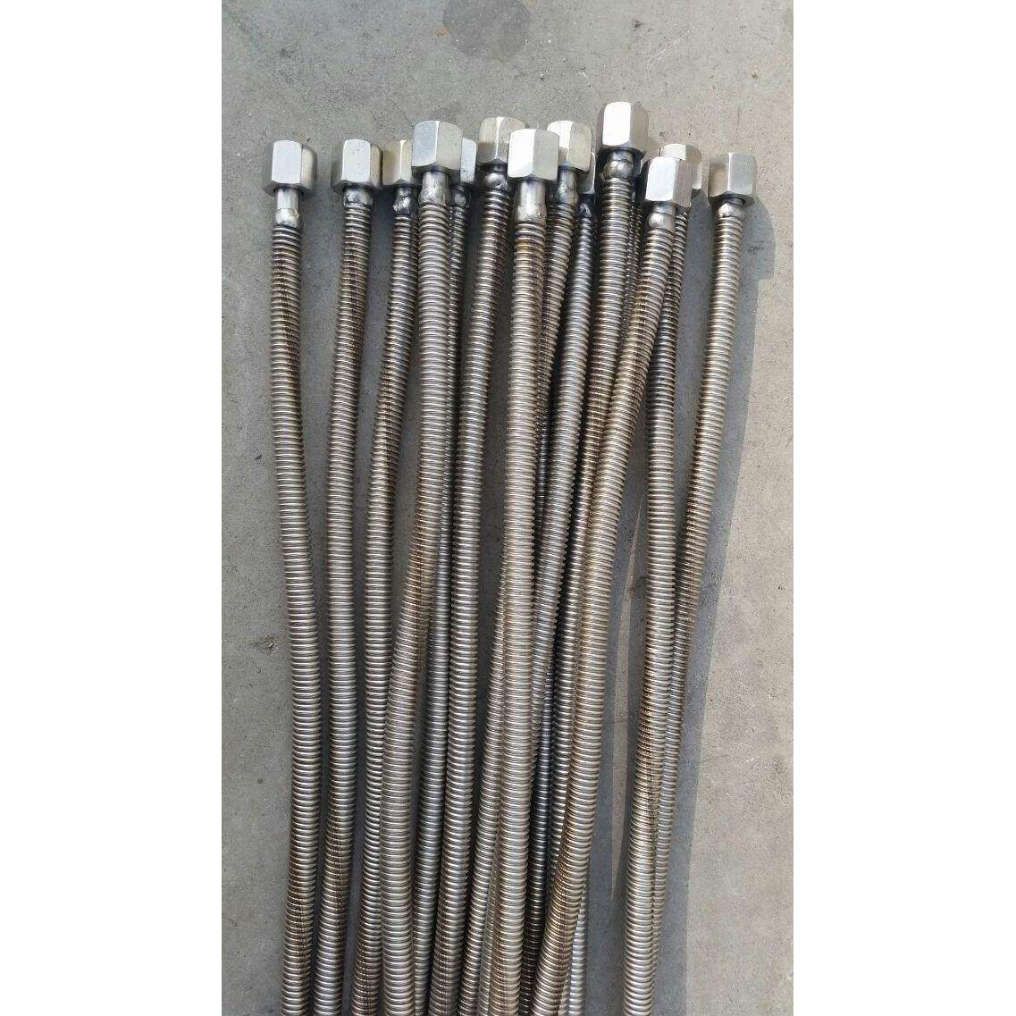 304不锈钢波纹管1寸DN25金属软管工业蒸汽管编织网软管高温高压管