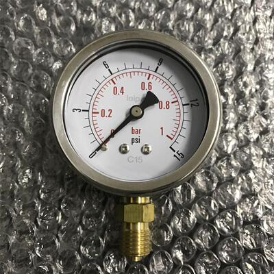 1bar 15psi 压力表 外壳直径前68mm 后62mm 螺纹M14x1.5 径向