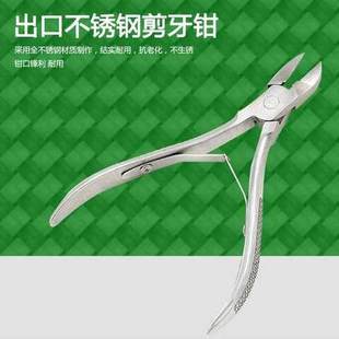 现货进钳子斜口锈钢剪子猪宠物不剪牙钳猪牙用不锈小仔钳钢剪牙齿