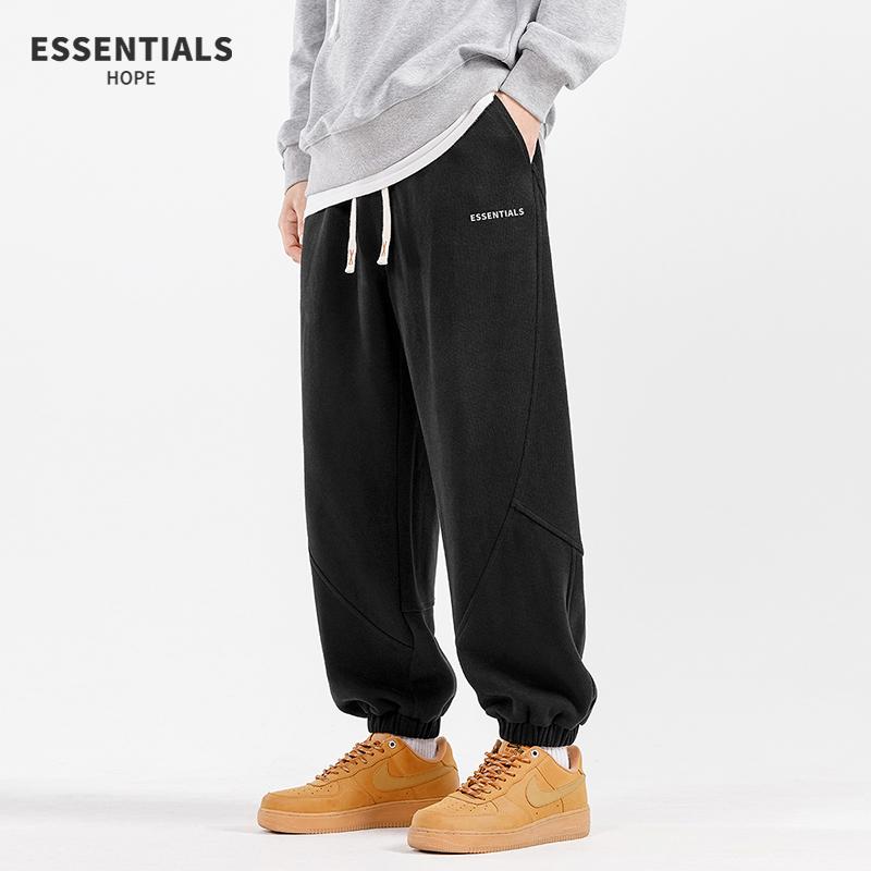 ESSENTIALS加绒加厚宽松休闲裤子