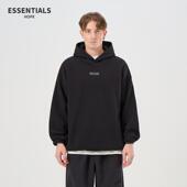 ESSENTIALS美式 高街连帽卫衣男女情侣连帽衫 外套纯棉宽松加绒上衣