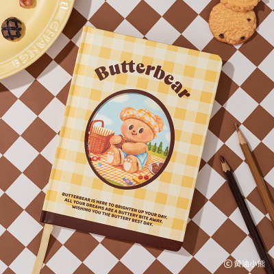 黄油小熊笔记本手账本