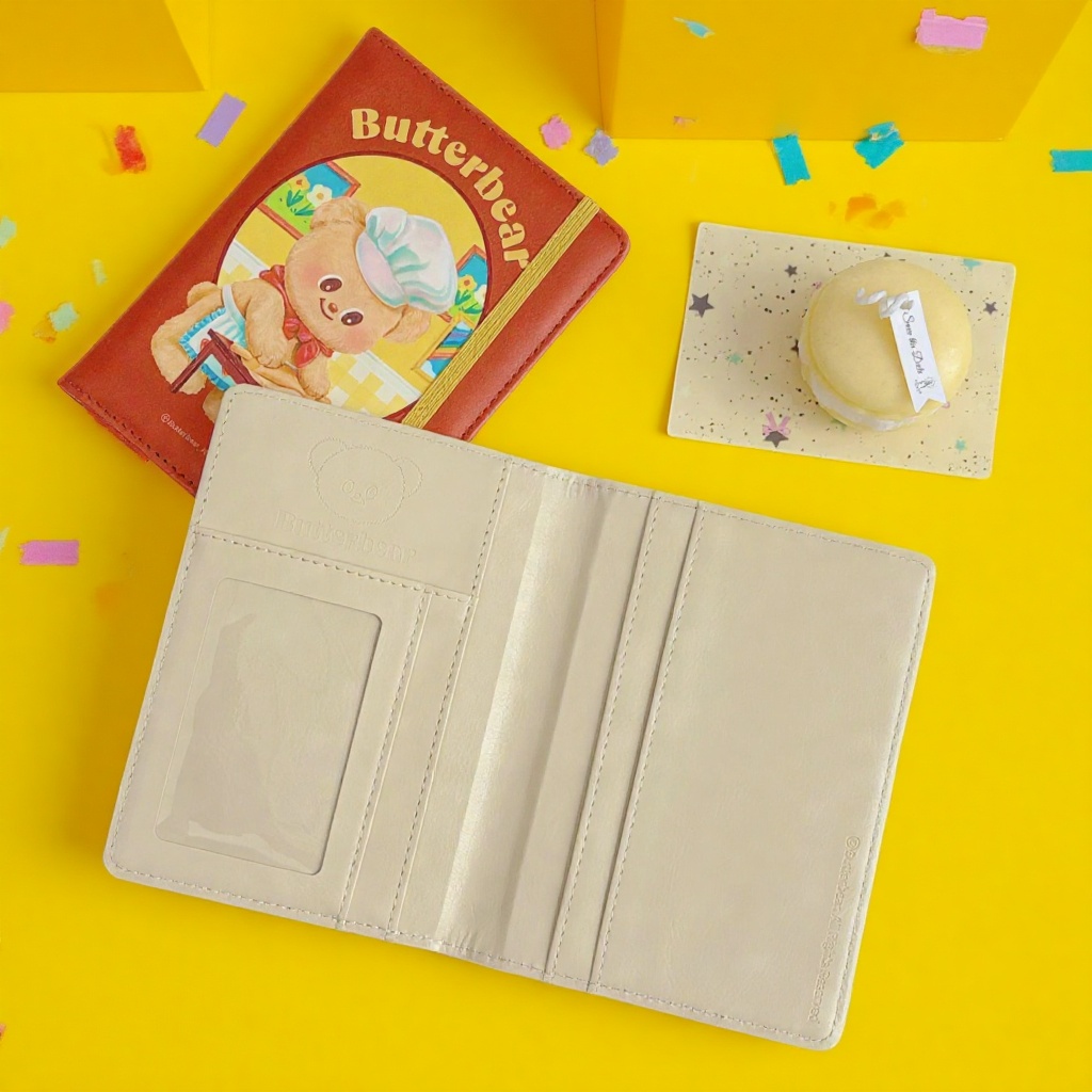 黄油小熊护照本卡包保护套