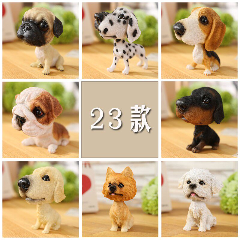 摇头狗汽车摆件创意个性高档可爱萌犬车上装饰S车载车内饰品摆件