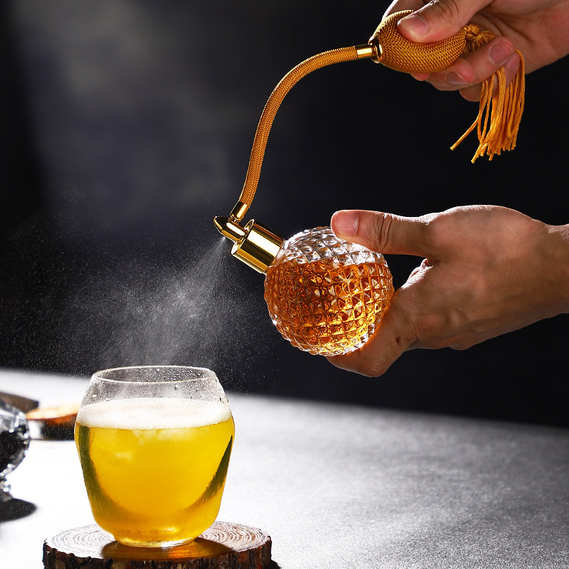 苦精喷雾瓶复古气囊分装瓶钻纹玻璃E鸡尾酒喷瓶雾化器香水喷雾瓶,餐饮具,调酒器,淘宝优惠券,粉丝福利购,淘宝优惠卷