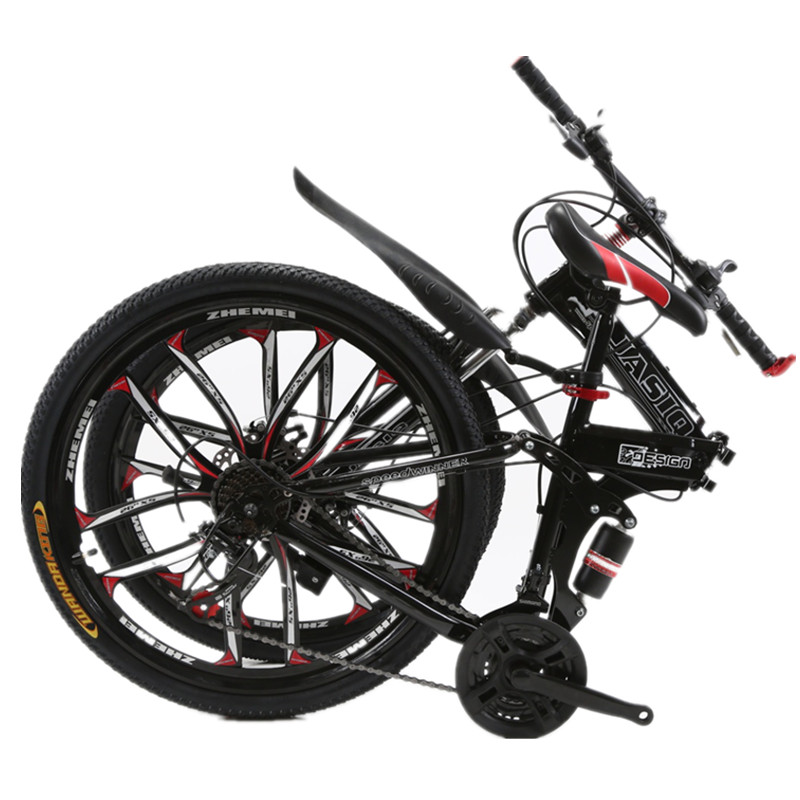 高颜值折叠山地车自行车 男女士青少年单车 大中T小学生轻便代步