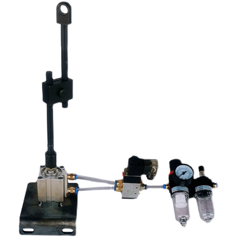 冲床牵引气缸电磁阀控制p 代替电磁铁用气缸装置拉力60公斤行程25