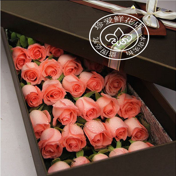 七夕情人节厦门鲜花速递同城x玫瑰礼盒表白爱人朋友闺蜜花店送花