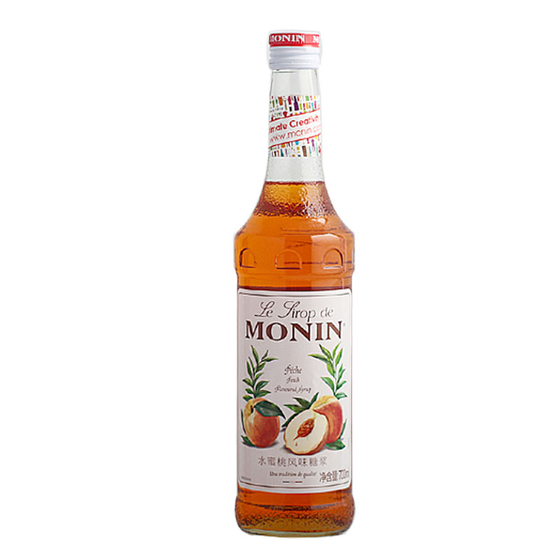莫林水蜜桃风味糖浆 MONIN PEACH syrup 700ml 果露 鸡尾酒 饮品