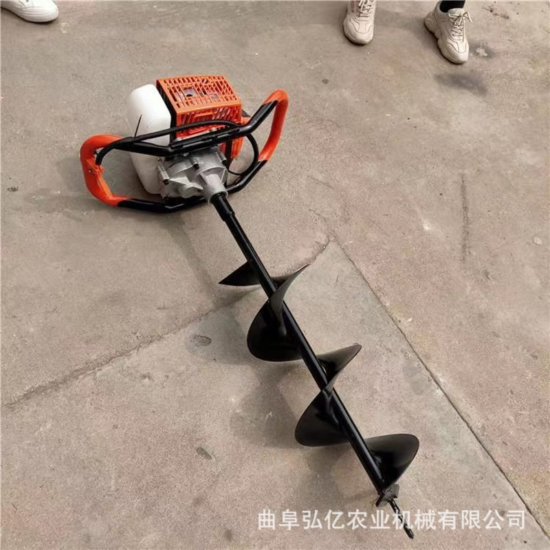 畅销电线杆打孔机大面积园林种树汽油挖坑机道路绿化地钻钻坑机