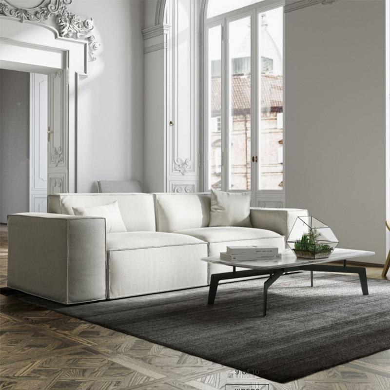 Baxter豆腐块布沙发意技式沙科客厅沙发小户ali-6816型三人双人位