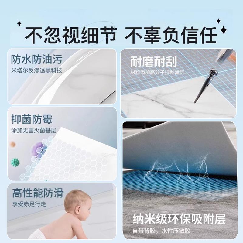 1㎡vcp地板贴自ZQH粘家用水泥地面0直接铺地板革仿瓷砖砖地翻新改