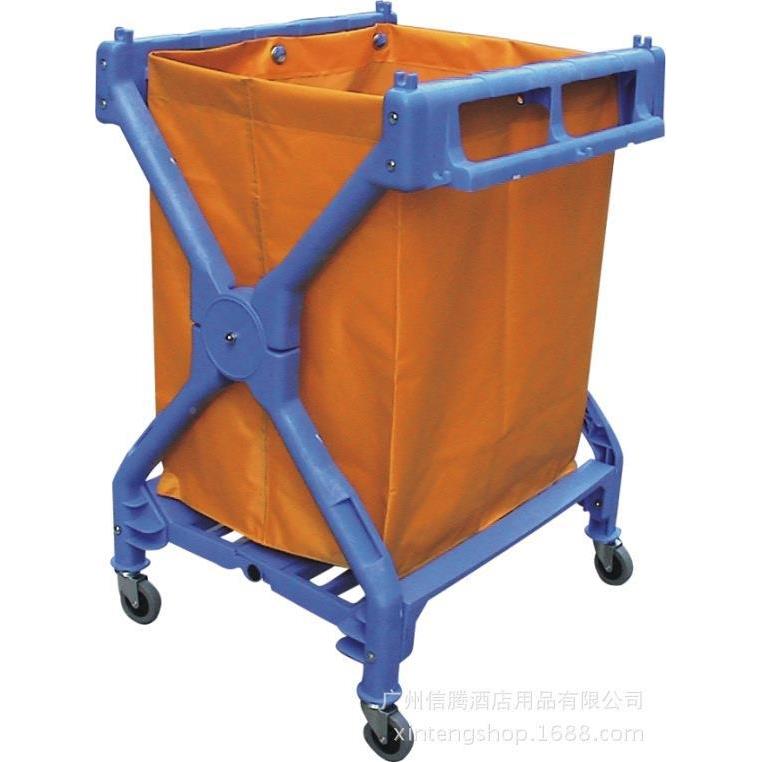 白云AL4412588AF815酒店X型布草0集车塑料收车杂物车保洁车清洁手