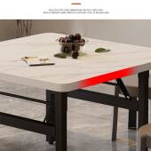 小折叠桌用简易出租方房吃饭桌子可折叠正家形便携式 F9769MS6摆摊