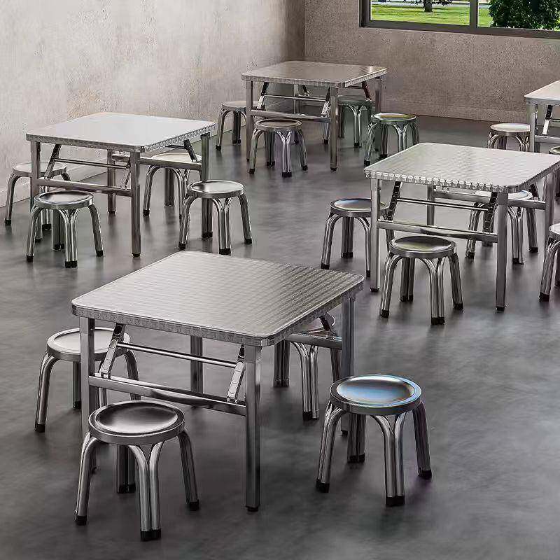 0摊4不锈钢方折无品牌/叠桌便携式烧烤桌子户外摆地摊夜市简易餐