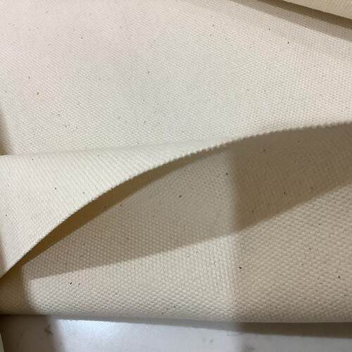 帆布加厚料白色纯棉老粗YCM布本白面色坯布工业耐磨帆布包袋料布