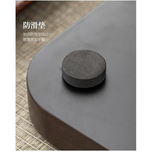 排水干泡茶盘现代简约方形大茶台双托长盘干湿 竹制家用电木茗品款
