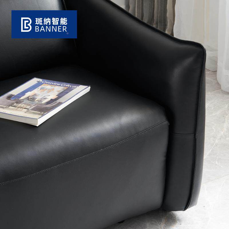 代款现简约黑色功能沙发双电机头枕KWP座位舒可调节沙适发新组合