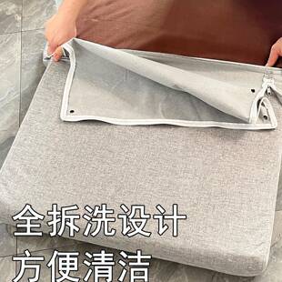 午休可躺睡可无扶懒手人公折叠单人小沙 家办用可拆洗日F2折叠沙式