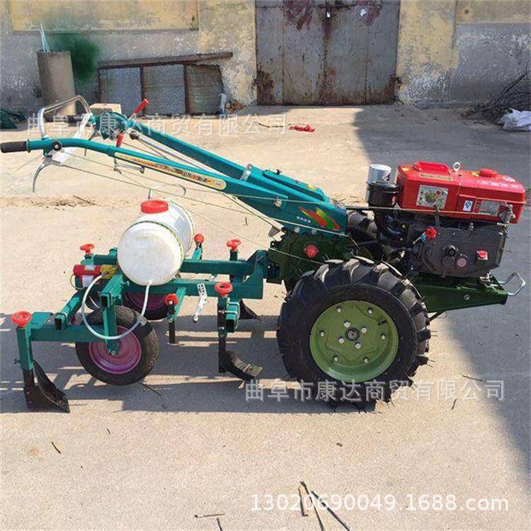 手拖农拉机视频自走手扶旋耕除草机田工CWY场开扶垦打式土机
