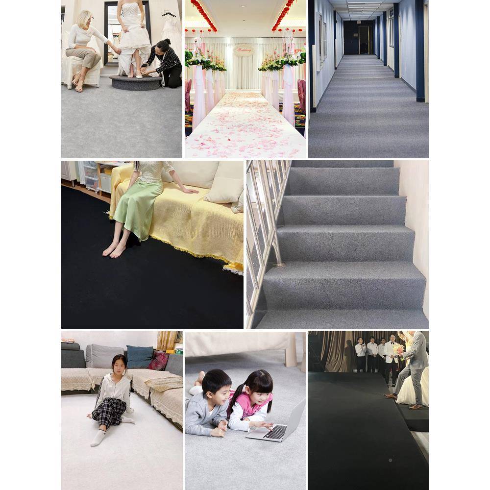 黑FS757207色色灰色地毯商用开业店铺门铺整展会长期口用婚庆白一