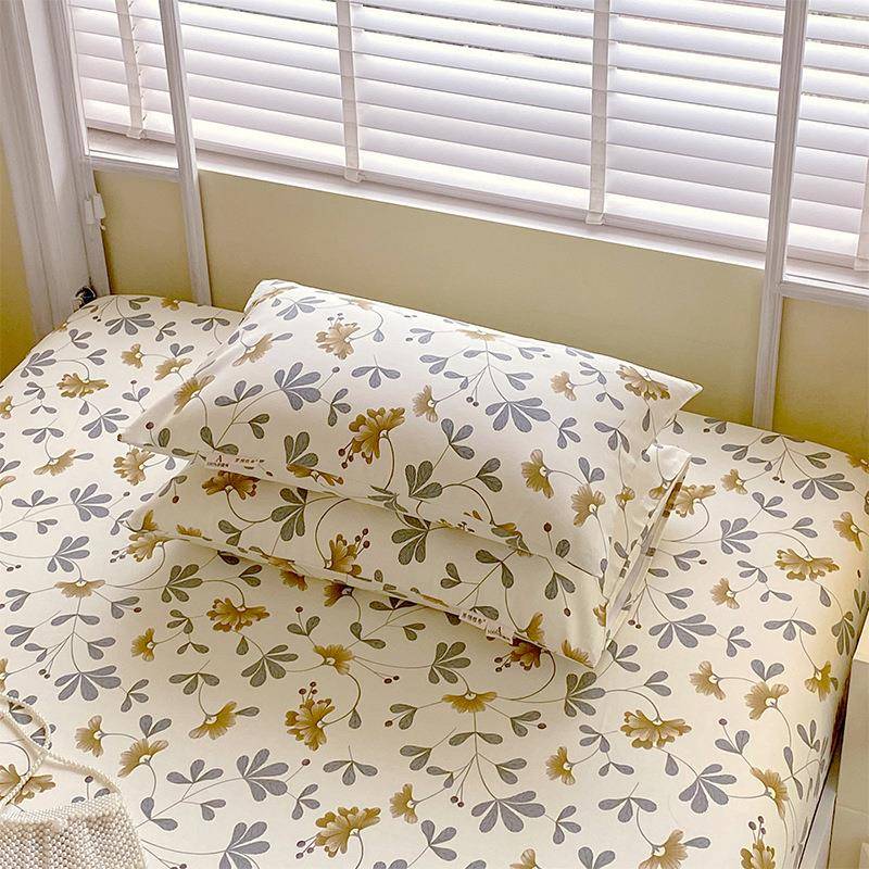 A类老套粗布单床笠护床垫保ZPX四季通用床床罩席梦思全包纯棉罩