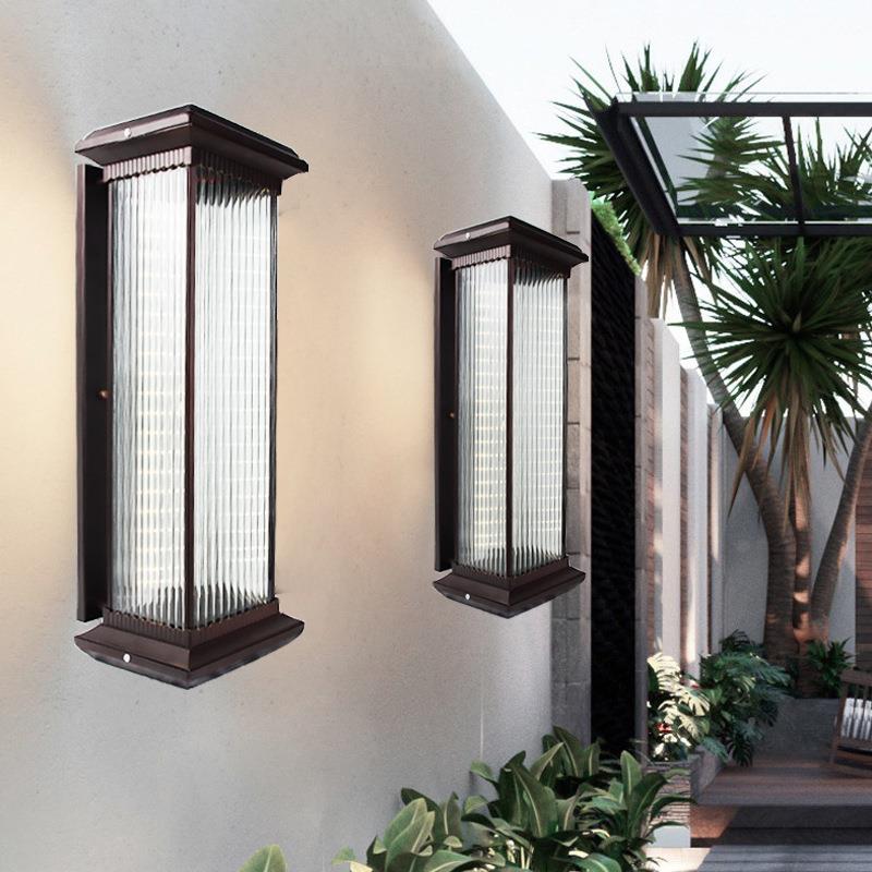 新中式阳能壁灯防水太庭灯院灯D别能墅阳台外墙灯花园灯太阳壁灯