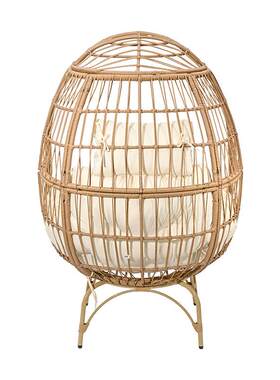 ZRF-F10-新蛋款休闲鸟巢花现园太阳椅鸡藤编网红家用藤椅代椅简约