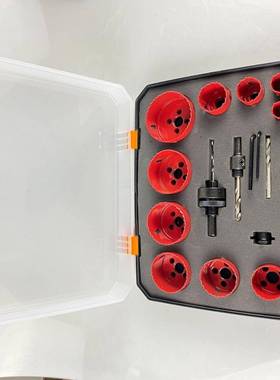 景腾金属开孔器套装金属木材料石膏板铁双皮开孔器锯KLU孔套塑装