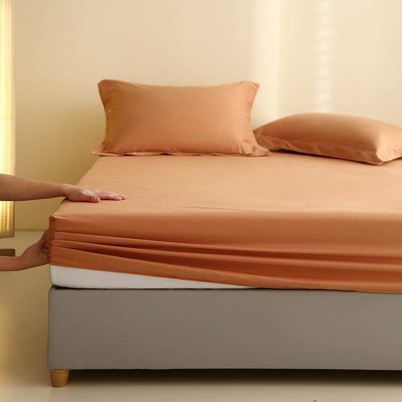 类床10床0S全A棉长绒棉磨毛单件单无品牌/笠单件简约纯棉纯色床罩