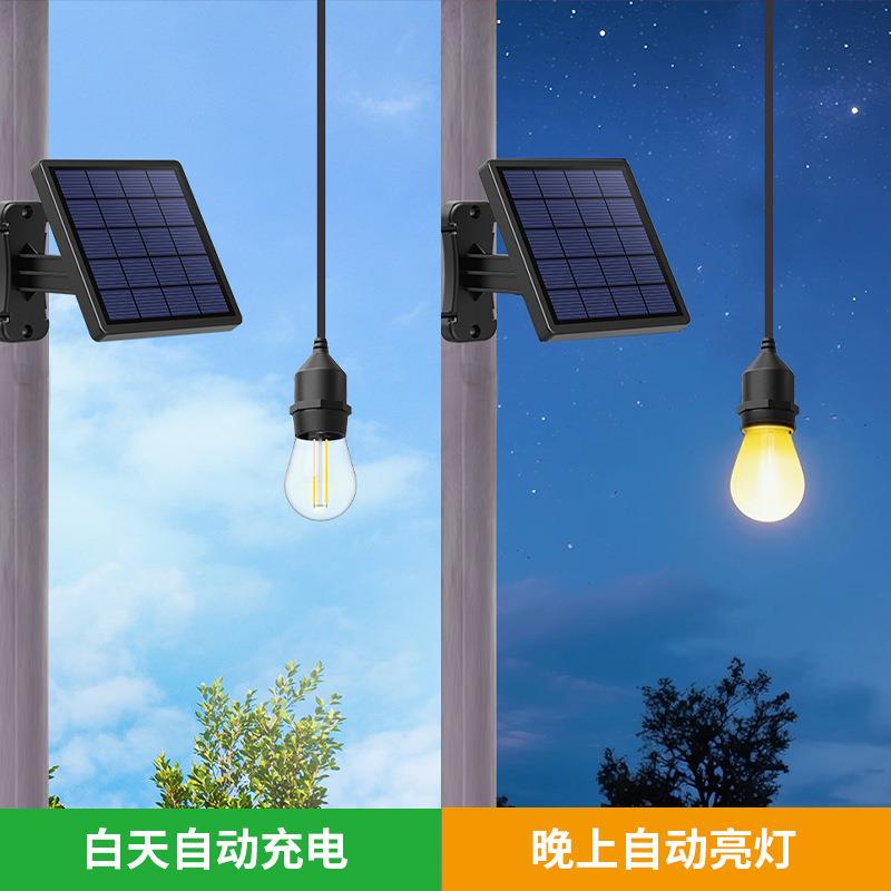 朗太阳能户外庭院颖景架观花园栅栏伞院YL008-1D子走廊家用挂吊灯