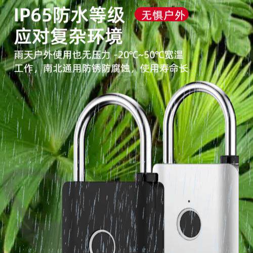 老式门指纹锁户外防水防锈电子纹指挂家锁柜门锁抽屉XG02用锁