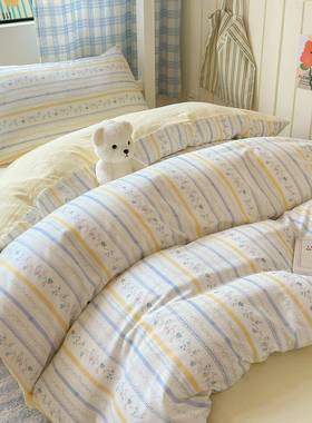 A类全品床四件套纯31724棉棉新款床单被套被罩学生舍床上三件套宿