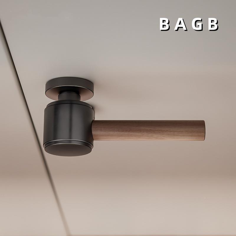 BA中GB新式房门锁体卧室A55-木把门锁间室内磁吸木门锁分静音房家