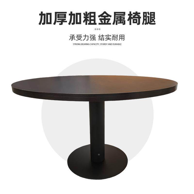 实木美式餐古桌音乐厅XRX-6114桌子清吧酒餐吧桌西餐复台实木圆桌