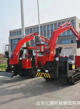 四不JVW像8履掘带随车挖山地树木运输随车抓工5吨吨履带式程挖机