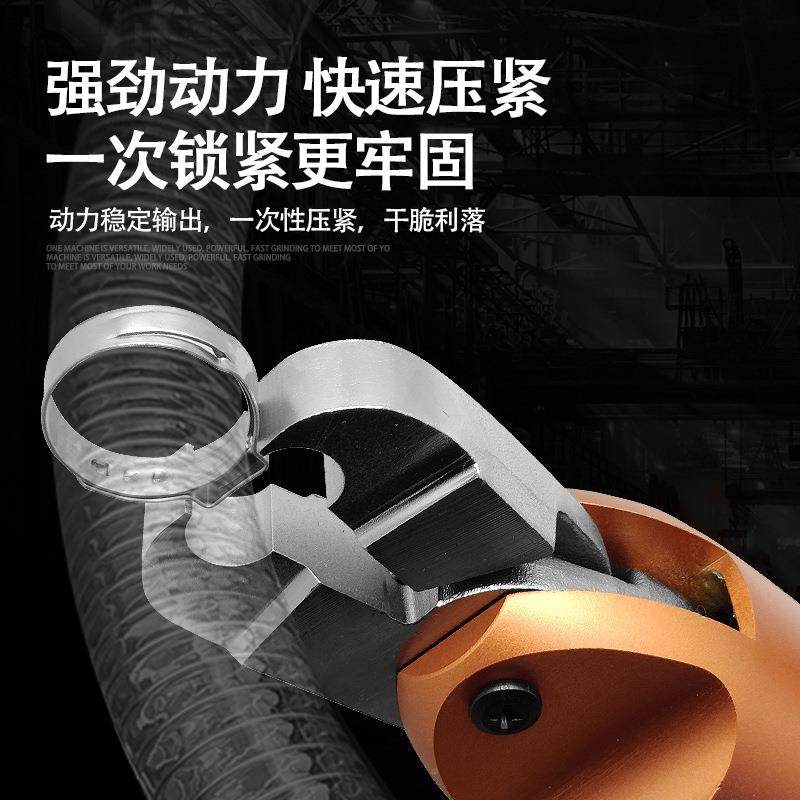 巨柏大力度动单无极耳卡气箍钳油管LQA水管抱箍卡钳汽球笼喉箍剪