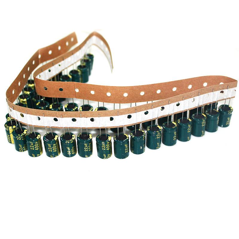 编长寿命带绿色1高频低GGJ阻400V/22UF体积13*2m大容量铝电容m电