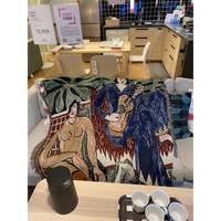 侵亞馬遜不權(quán)1KG吉他女法人馬蒂斯沙發(fā)毯蓋毯國FMP畫家