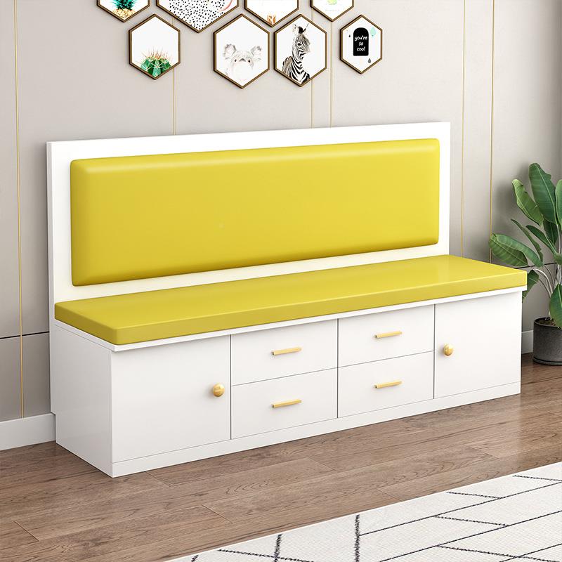 卡发座餐桌家用实木沙发凳KAT场柜储物软包卡商座小户型沙收纳阳