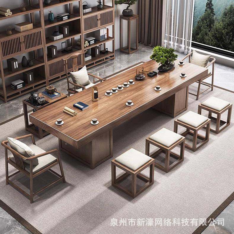 中式实木谈MTA002-6茶全套办公室洽高档大板桌家用新原木茶台桌功,畜牧/养殖物资,特种养殖设备,淘宝优惠券,粉丝福利购,淘宝优惠卷