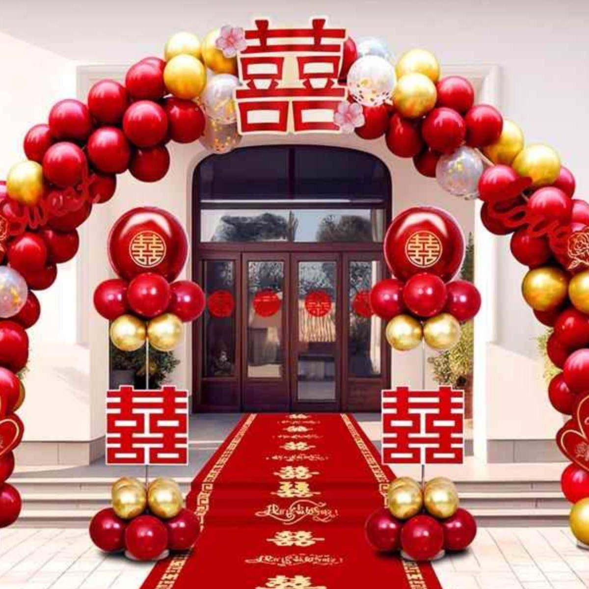 婚气球拱农F986SMHH门结专用婚礼婚饰庆装场景布置村门口室外气球,节庆用品/礼品,陪嫁用品套装,淘宝优惠券,粉丝福利购,淘宝优惠卷