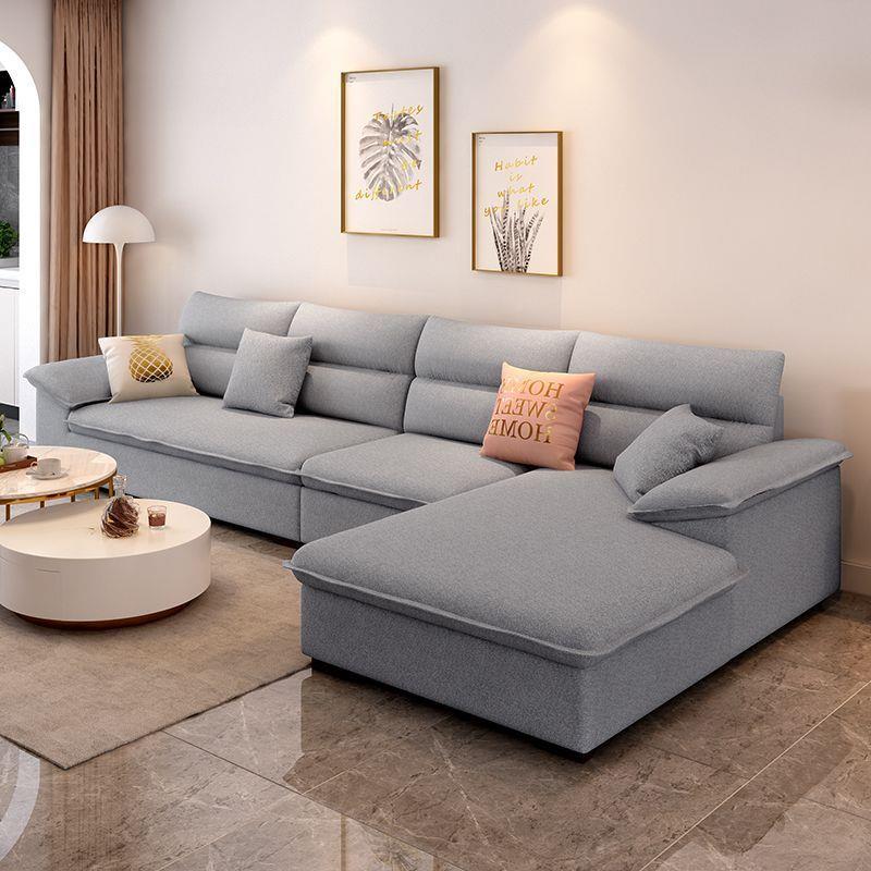 202WZH5猫新科款技户布沙发简约现代小型客厅奶油风抓皮乳胶布艺